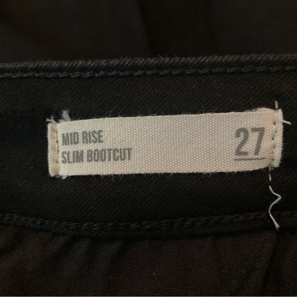 Francesca’s Mid Rise Slim Bootcut Jeans - Black - Picture 10 of 10